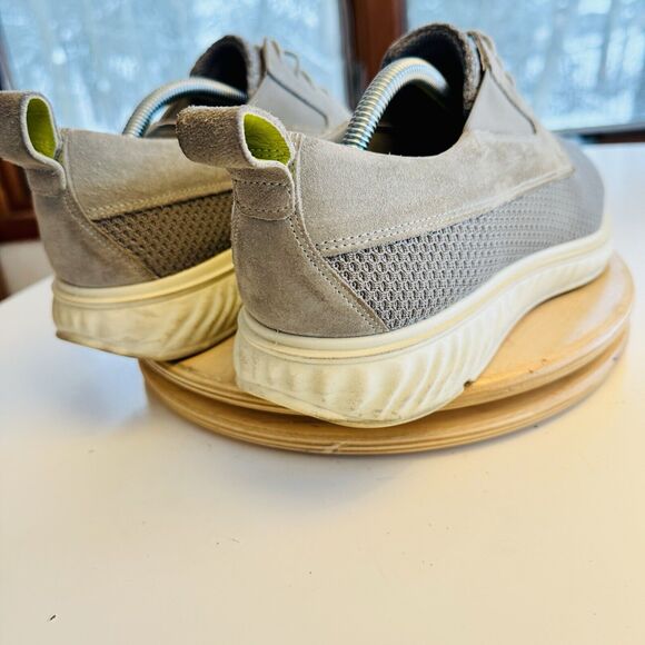 Ecco Mens St. 1 Hybrid Lite Gray Mesh Summer Derby Oxford Shoes Size 10-10.5 - Picture 5 of 8
